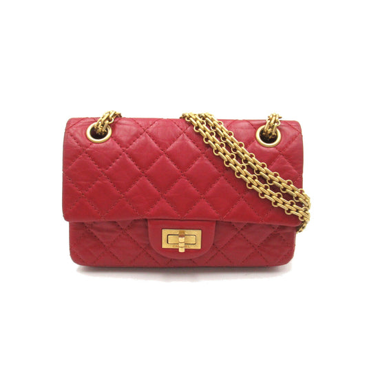 Chanel Quilted 2.55 Reissue Mini Flap Leather Shoulder Bag AS0874 in New Condition