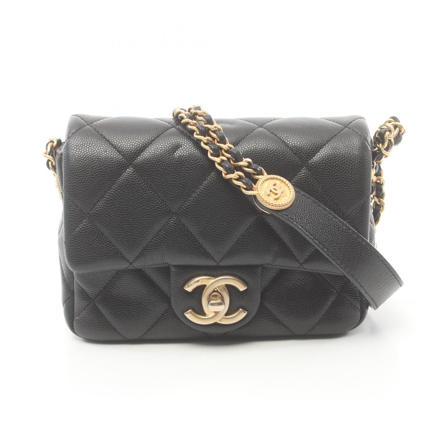 Chanel Matelasse Mini Flap Shoulder Bag Leather Shoulder Bag AS3368