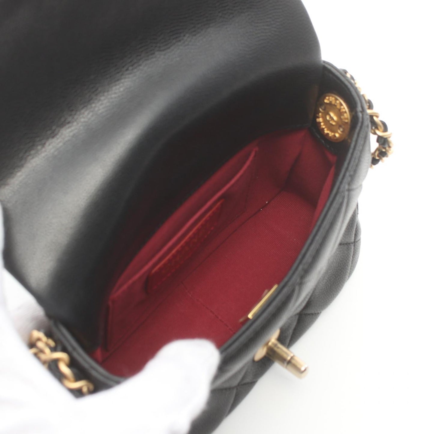 Chanel Matelasse Mini Flap Shoulder Bag Leather Shoulder Bag AS3368