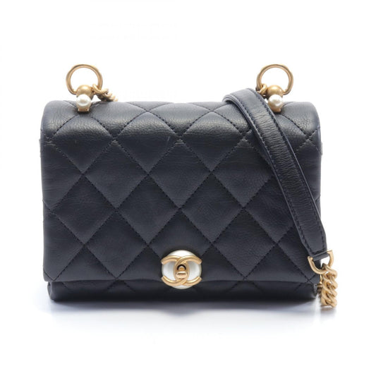 Chanel Quilted Leather Chain Flap Bag Leather Shoulder Bag AS1170