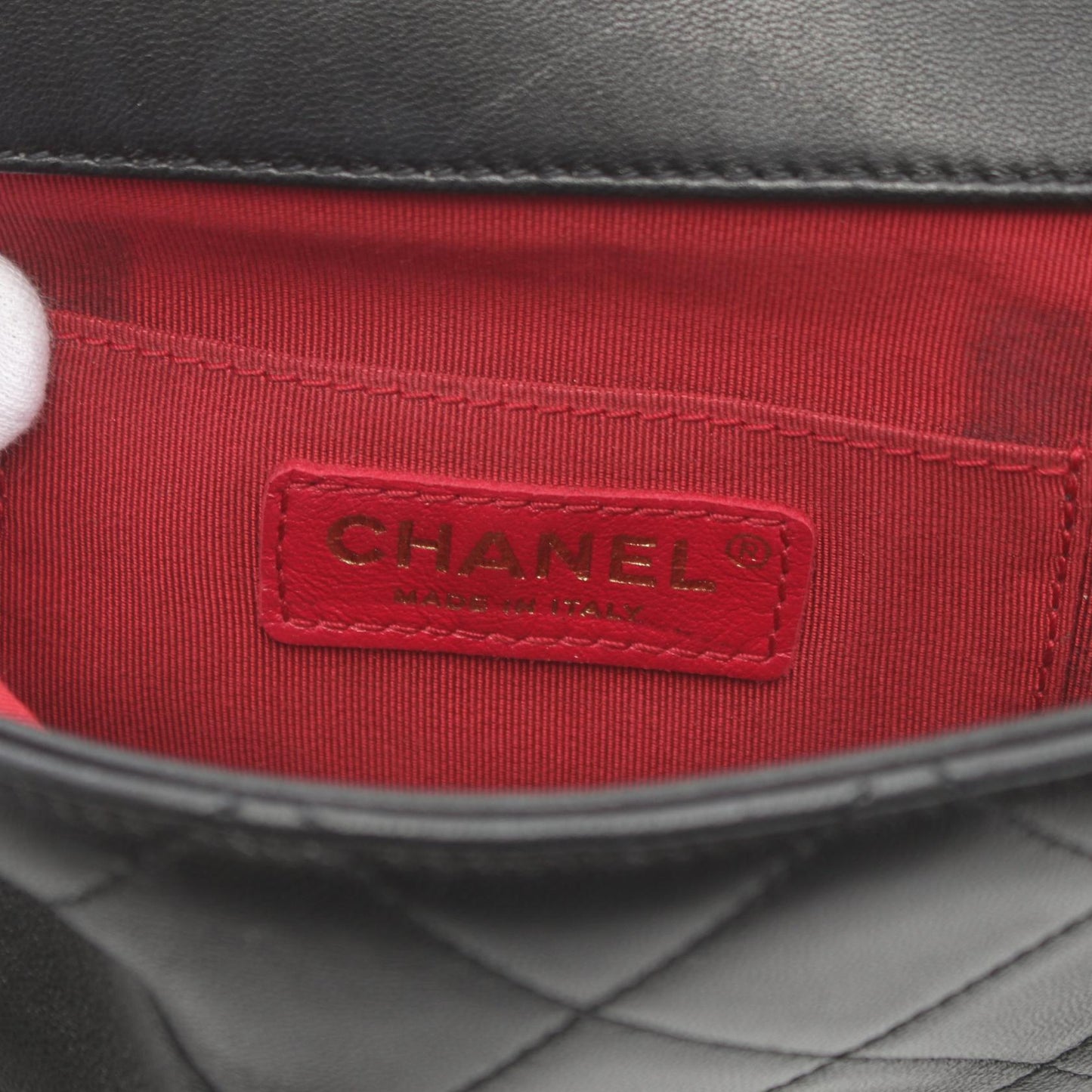 Chanel CC Quilted Leather Round Handle Bag Leather Handbag AS1357