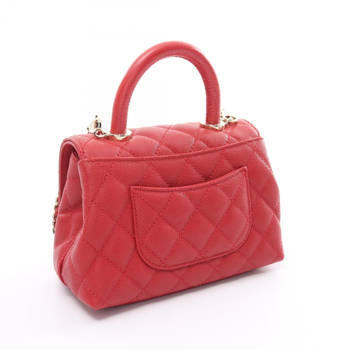 Chanel Coco Handle XXS Top Handle Bag Red