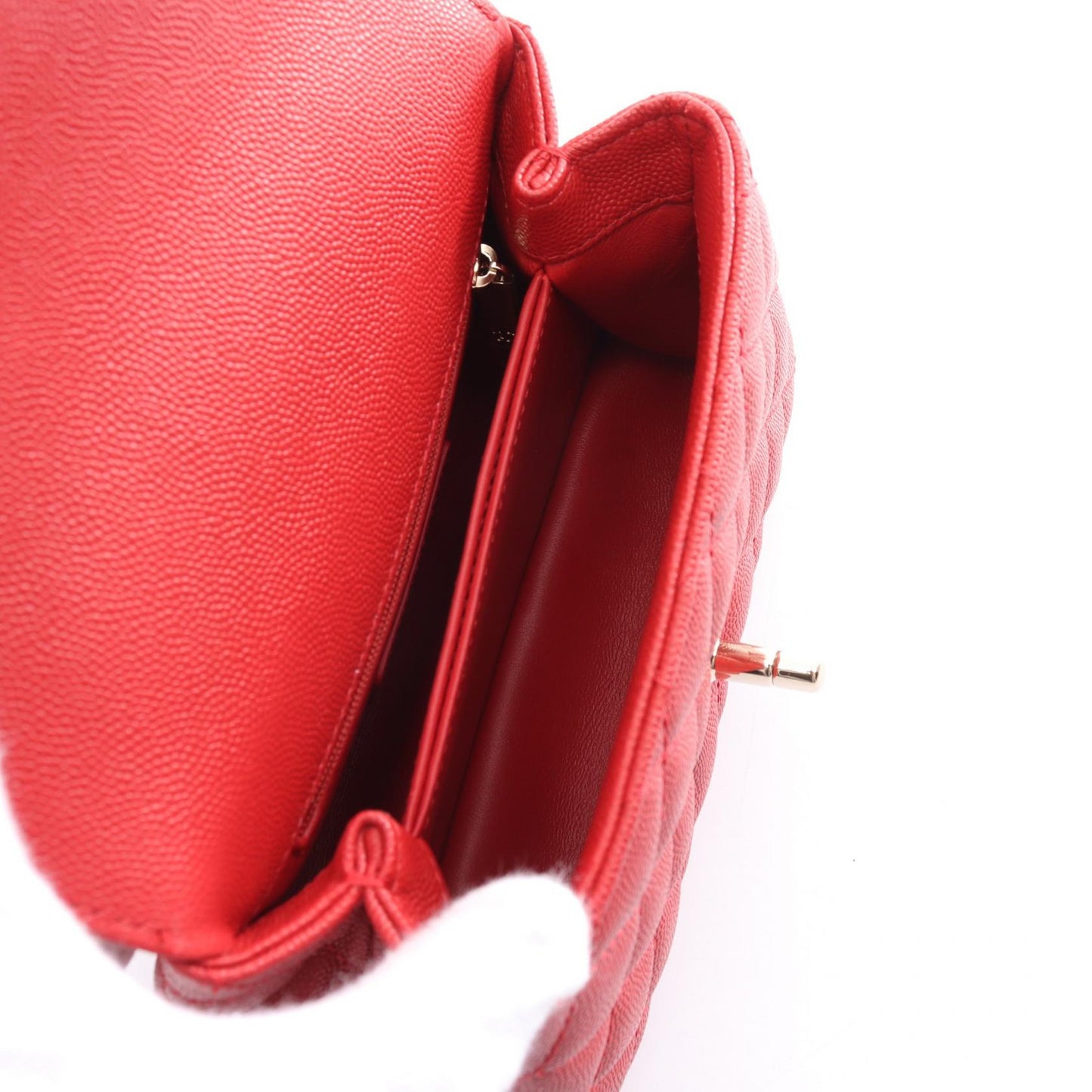 Chanel Coco Handle XXS Top Handle Bag Red