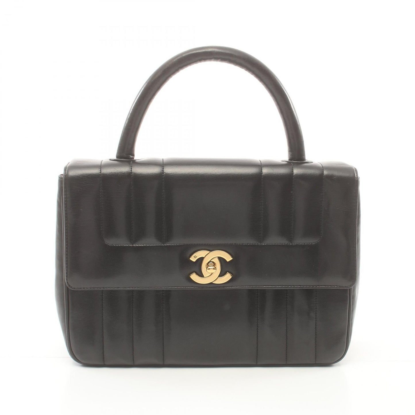 Chanel CC Leather Handle Bag Leather Handbag in New Condition