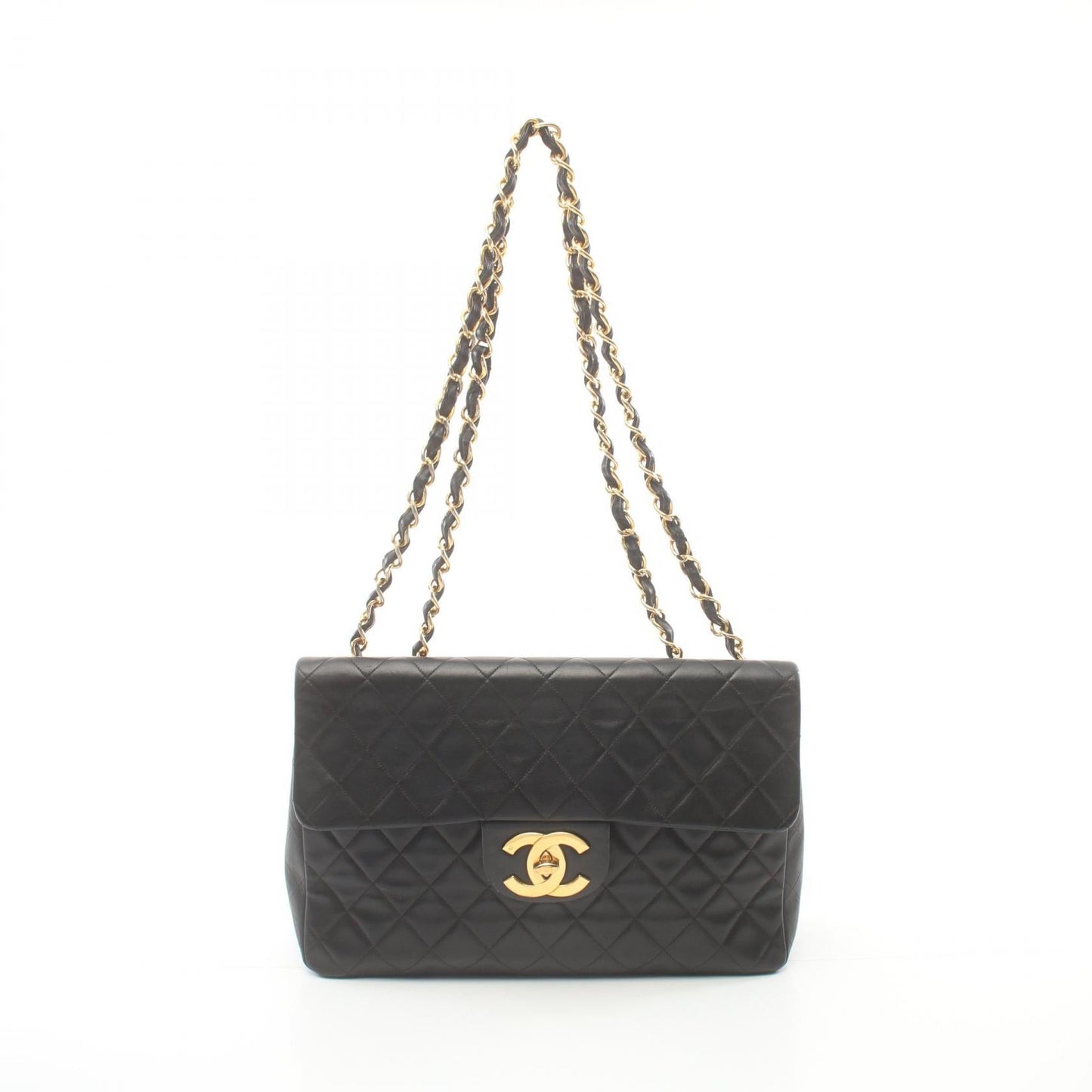 Chanel Maxi Leather Single Flap Bag Leather Shoulder Bag A01094 in New Condition