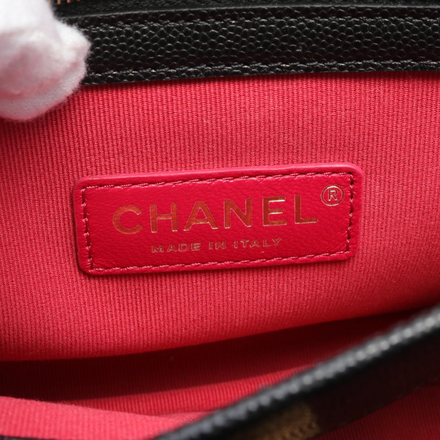 Chanel CC Quilted Caviar Flap Bag Leather Shoulder Bag