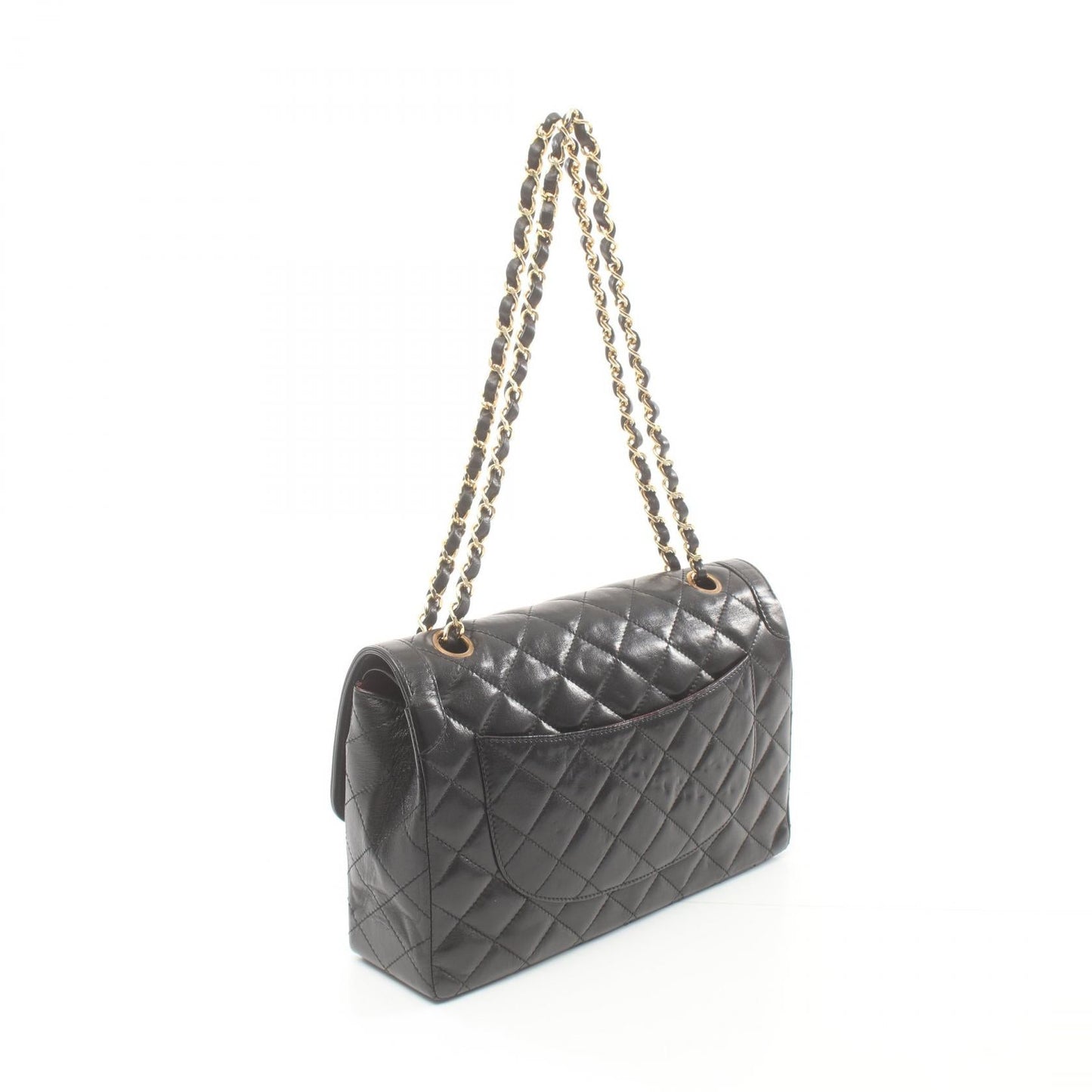 Chanel MATRASSE W Flap Chain Shoulder Bag Leather Shoulder Bag 2419589 in New Condition