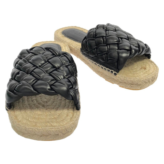 Bottega Veneta Leather Sandals Black