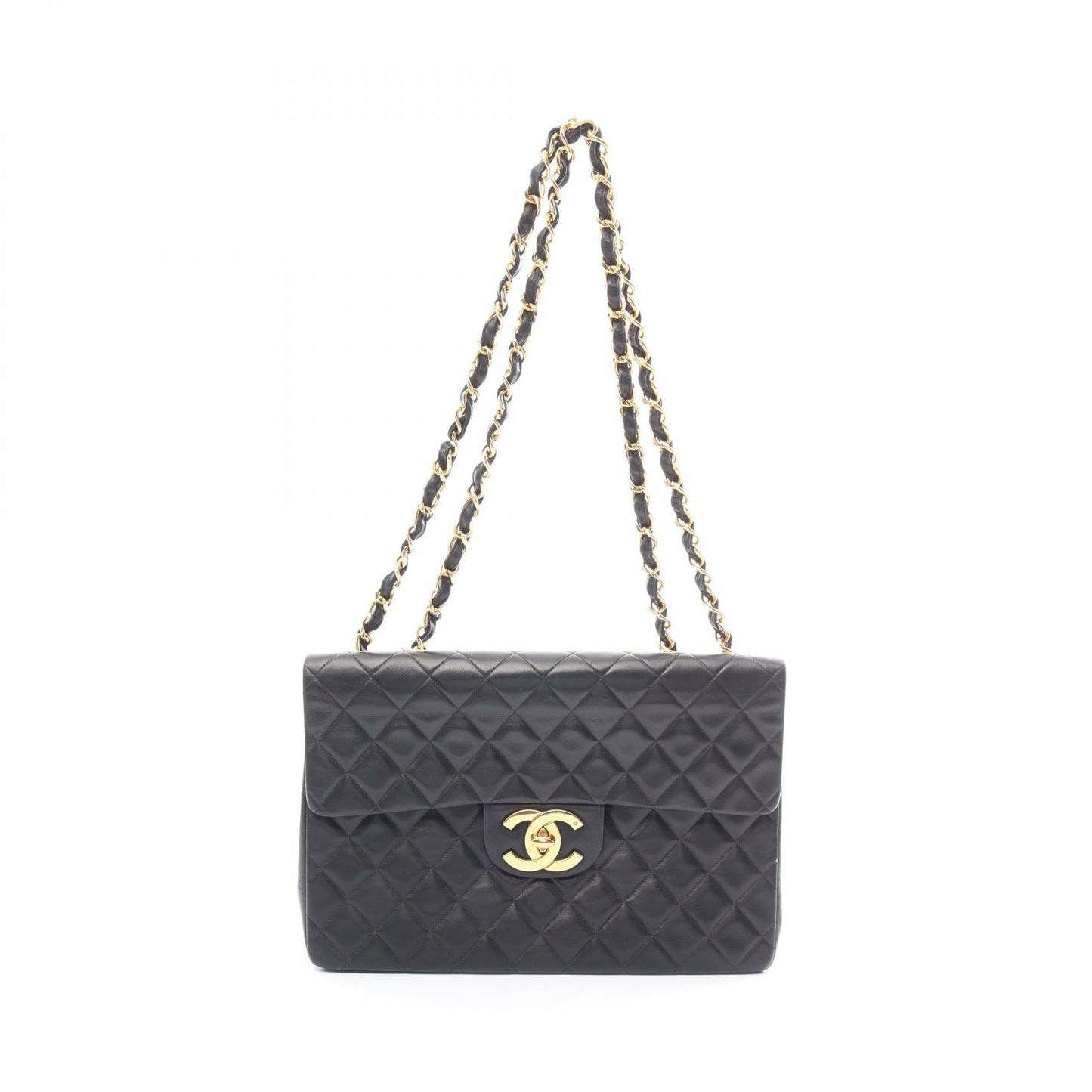 Chanel Jumbo Single Flap Bag Leather Shoulder Bag A01094