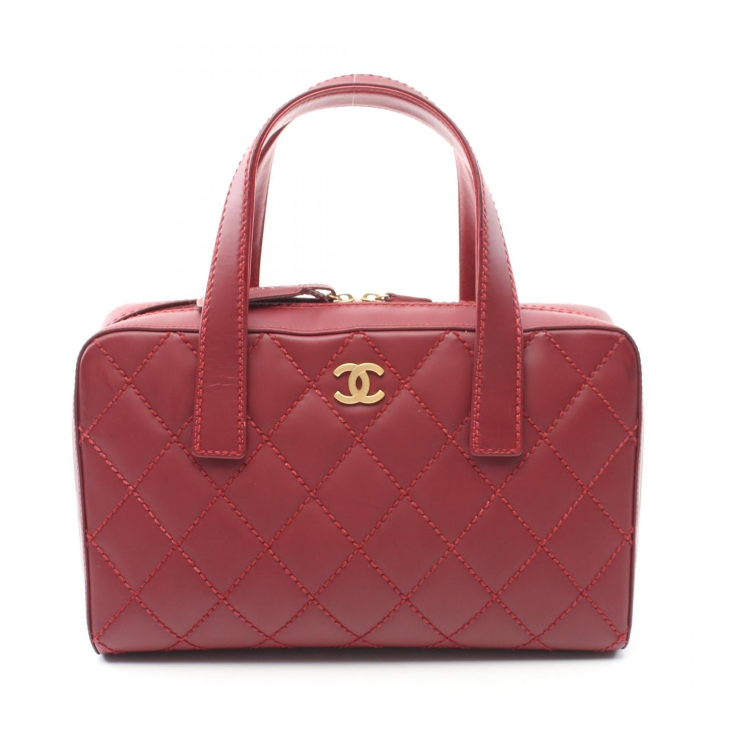 Chanel Wild Stitch Coco Mark Leather Handbag