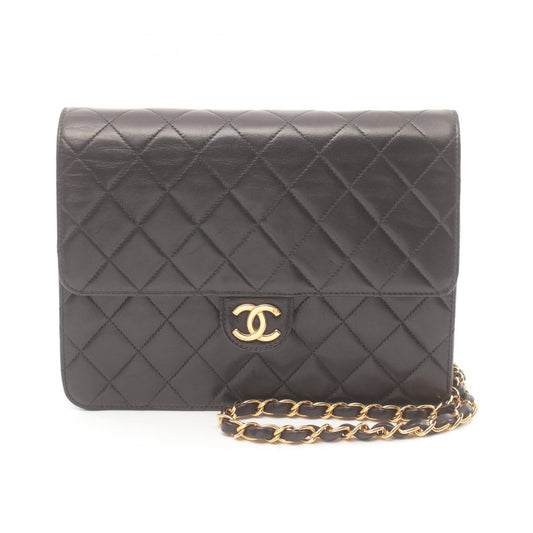 Chanel Lambskin Matelasse Shoulder Bag Black