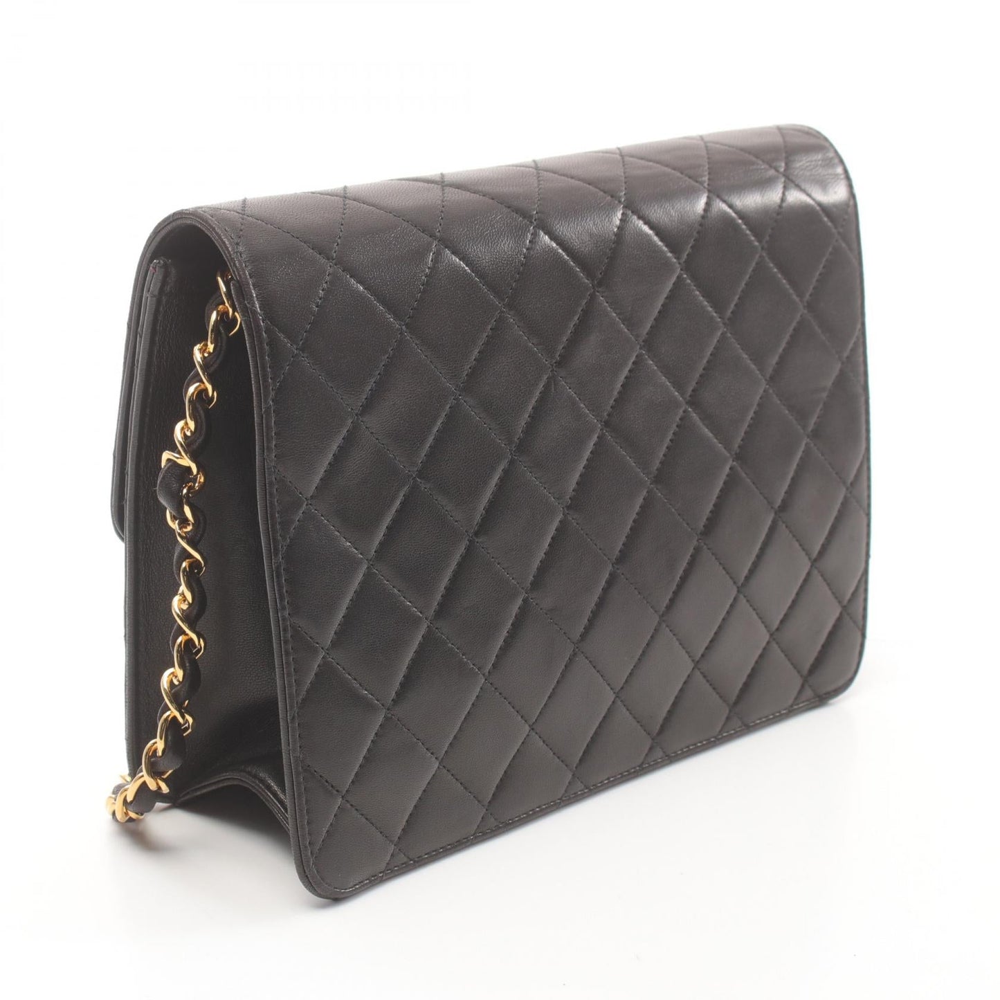 Chanel Lambskin Matelasse Shoulder Bag Black