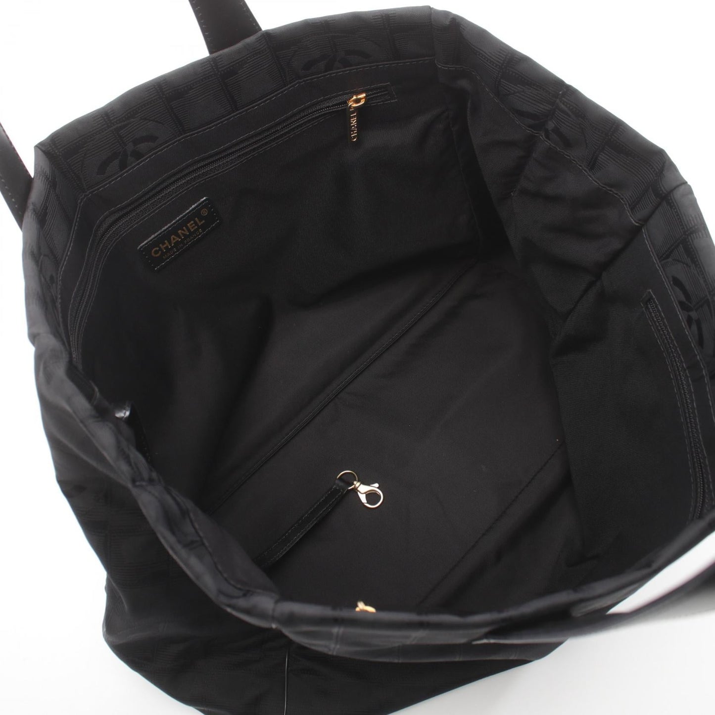 Chanel New Travel Line Tote Bag Canvas Tote Bag A15991 in Great Condition