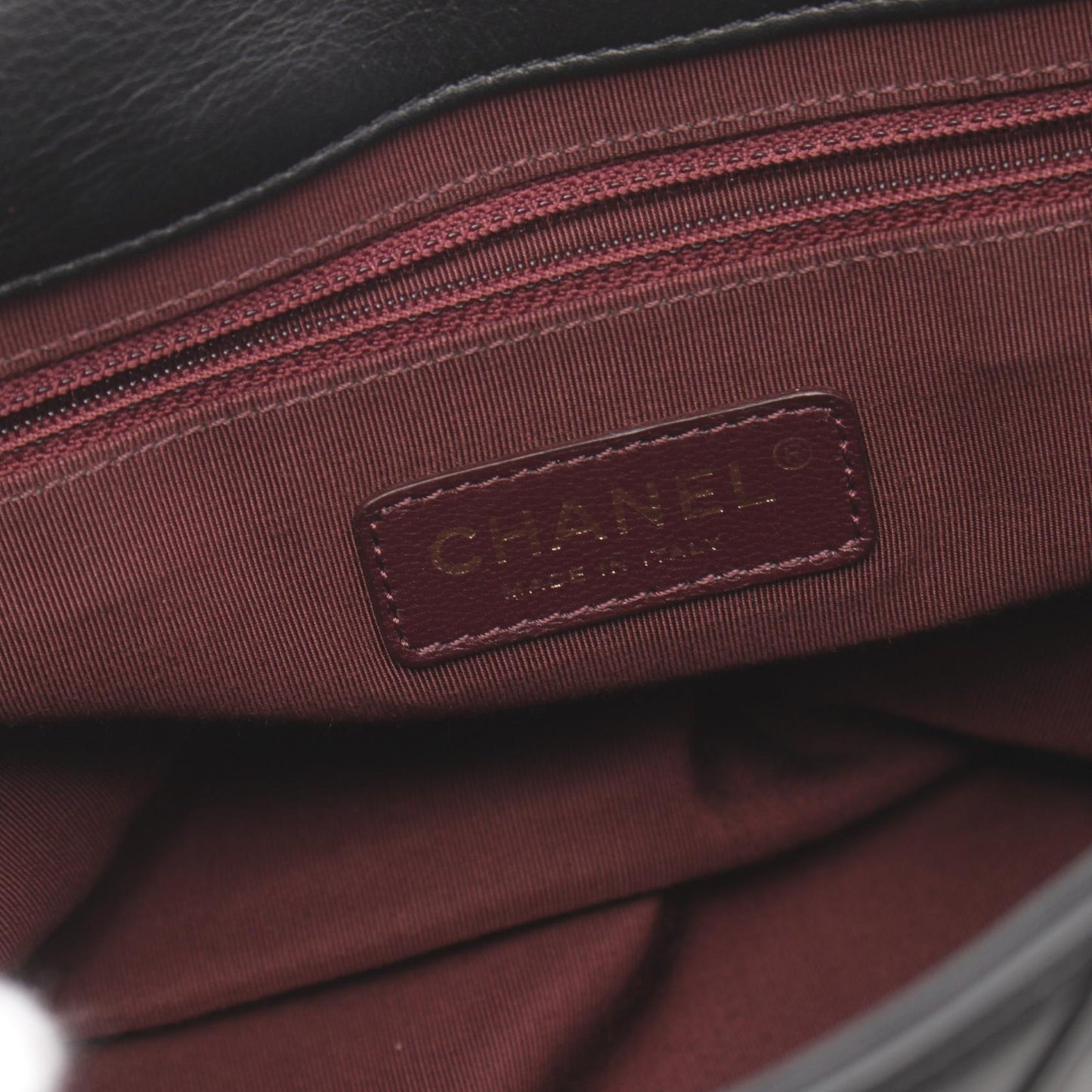 Chanel 2.55 Leather Shoulder Bag Black