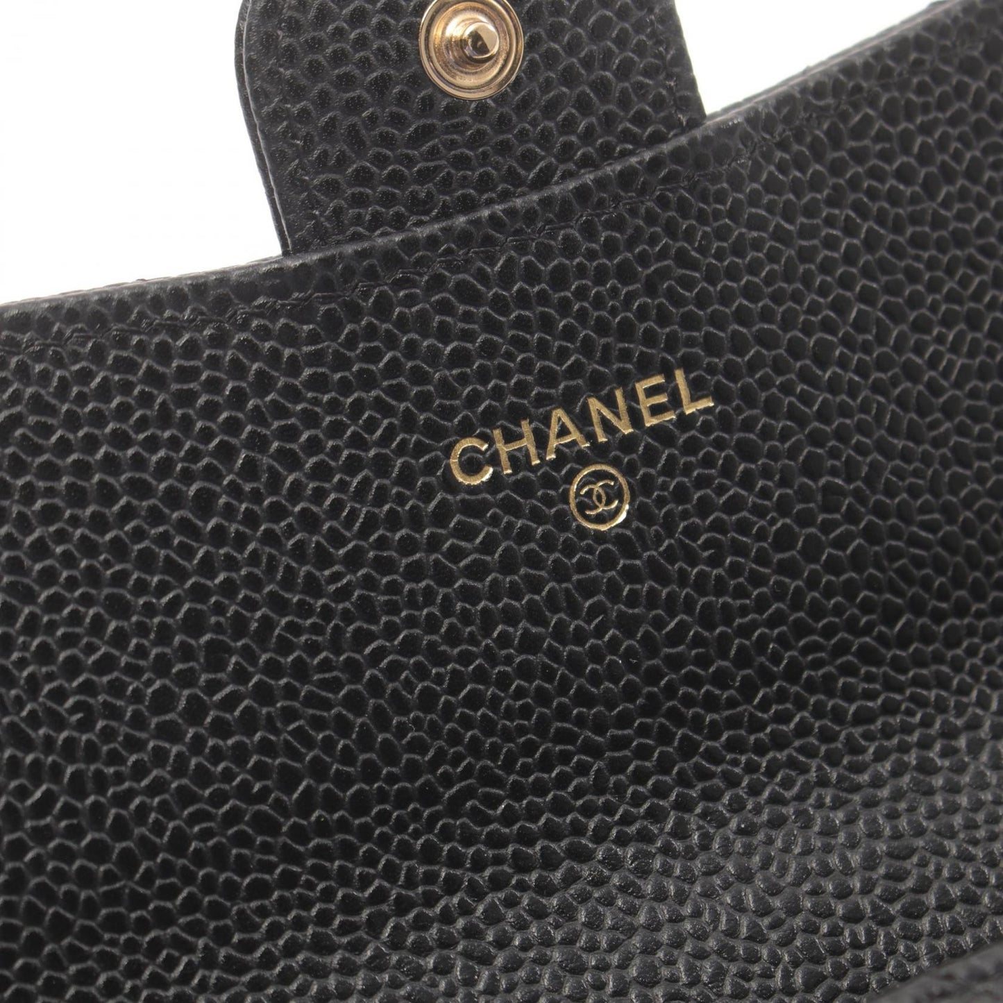 Chanel Matelasse Bifold Wallet Caviar Leather Black