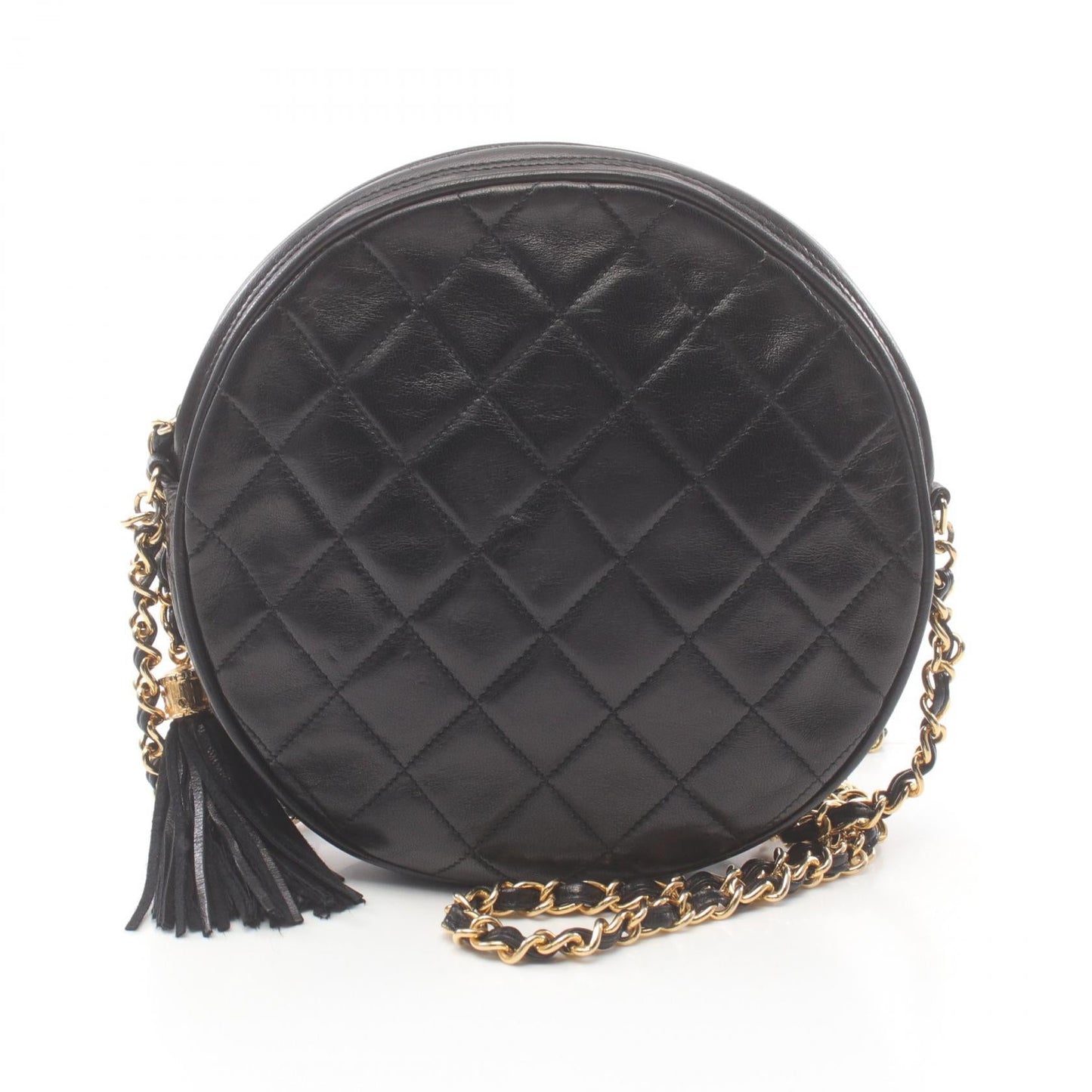 Chanel Lambskin Matelasse Shoulder Bag Black