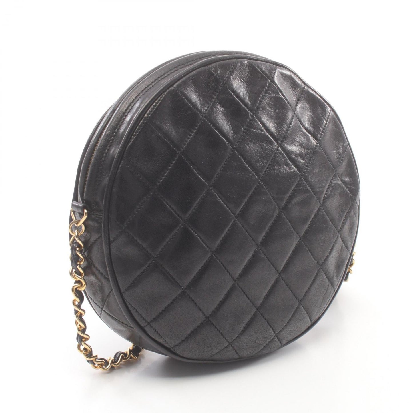 Chanel Lambskin Matelasse Shoulder Bag Black