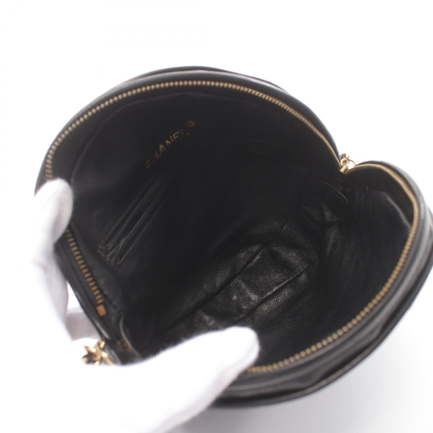 Chanel Lambskin Matelasse Shoulder Bag Black