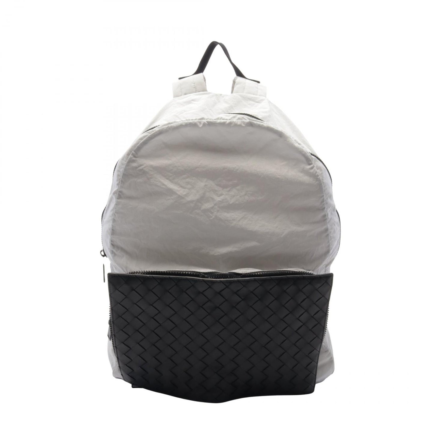 Bottega Veneta Nylon Leather Intrecciato Backpack