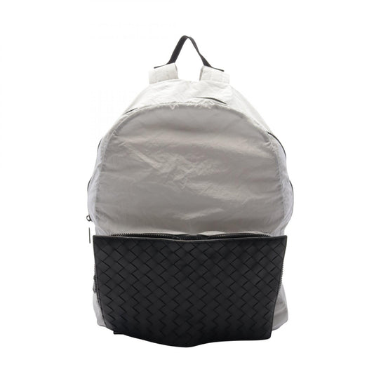 Bottega Veneta Nylon Leather Intrecciato Backpack