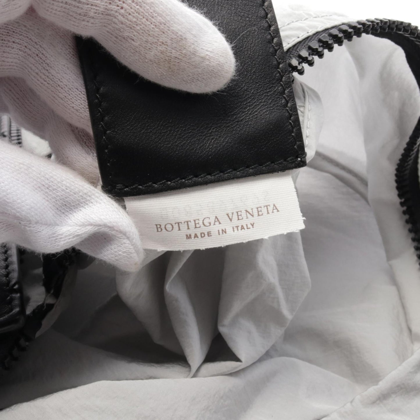 Bottega Veneta Nylon Leather Intrecciato Backpack