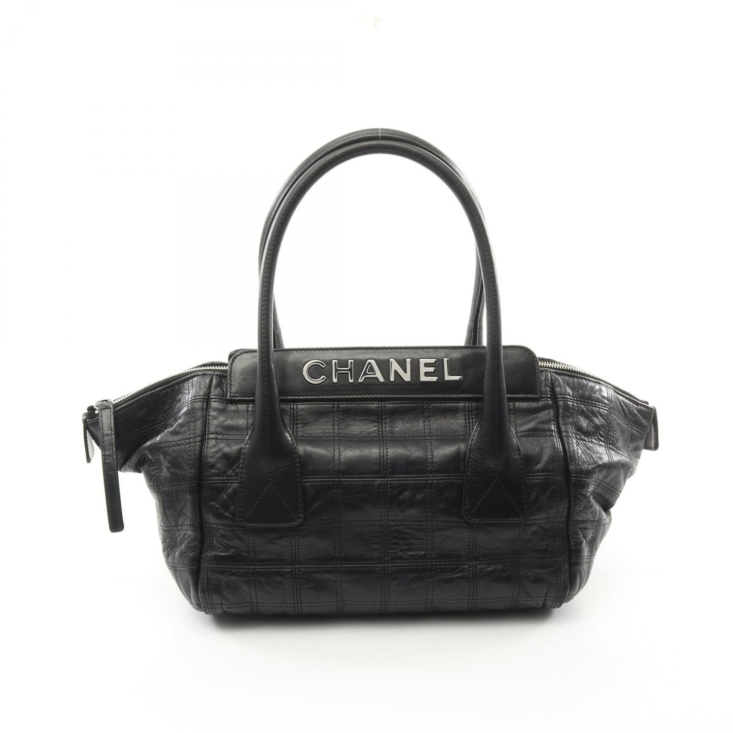 Chanel Leather Chocobar Handbag Black
