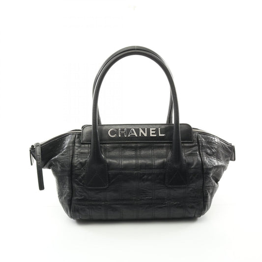Chanel Leather Chocobar Handbag Black