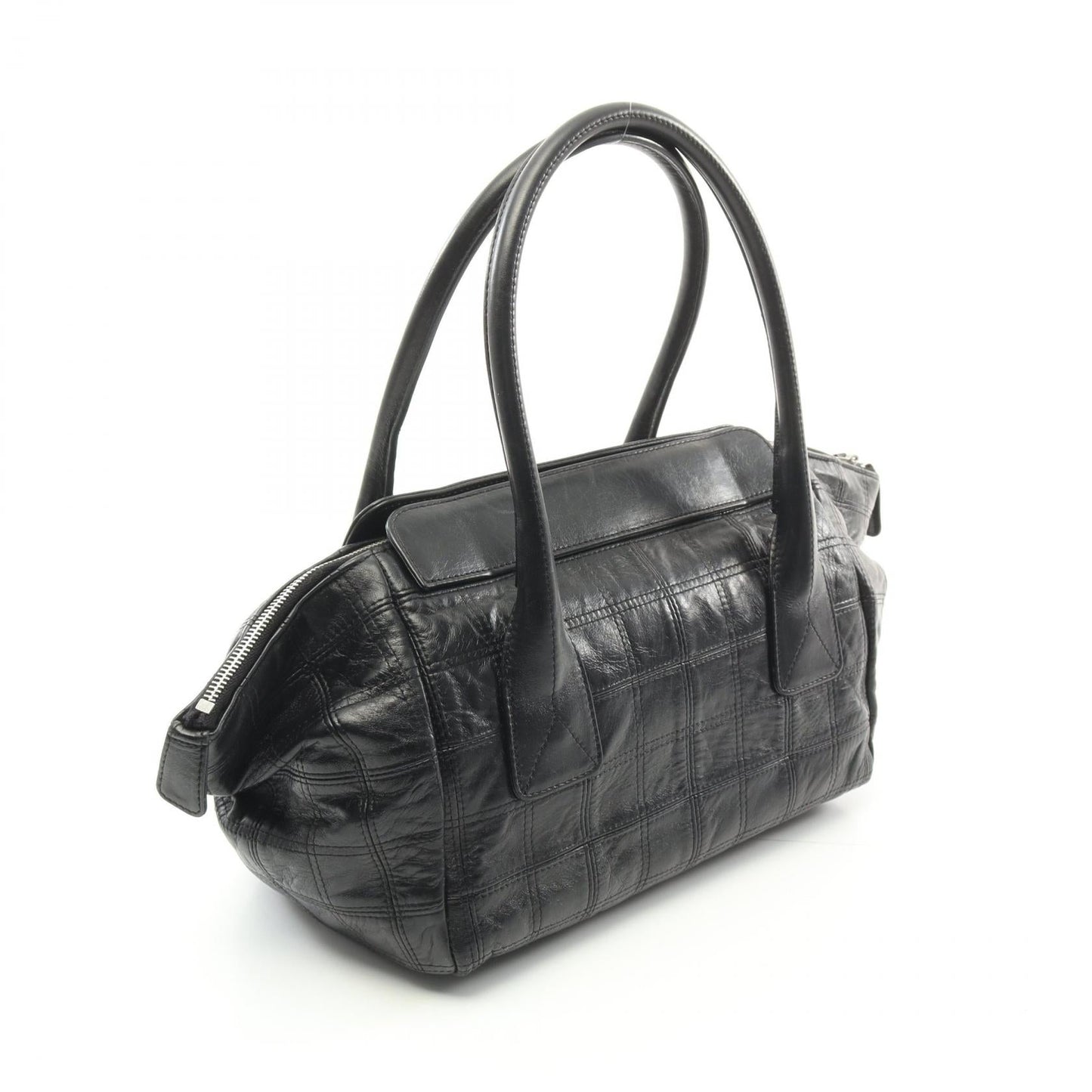 Chanel Leather Chocobar Handbag Black