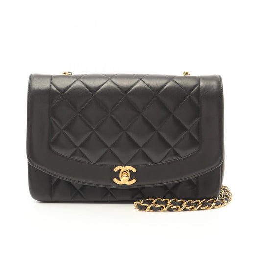 Chanel Lambskin Diana Flap Shoulder Bag A01165