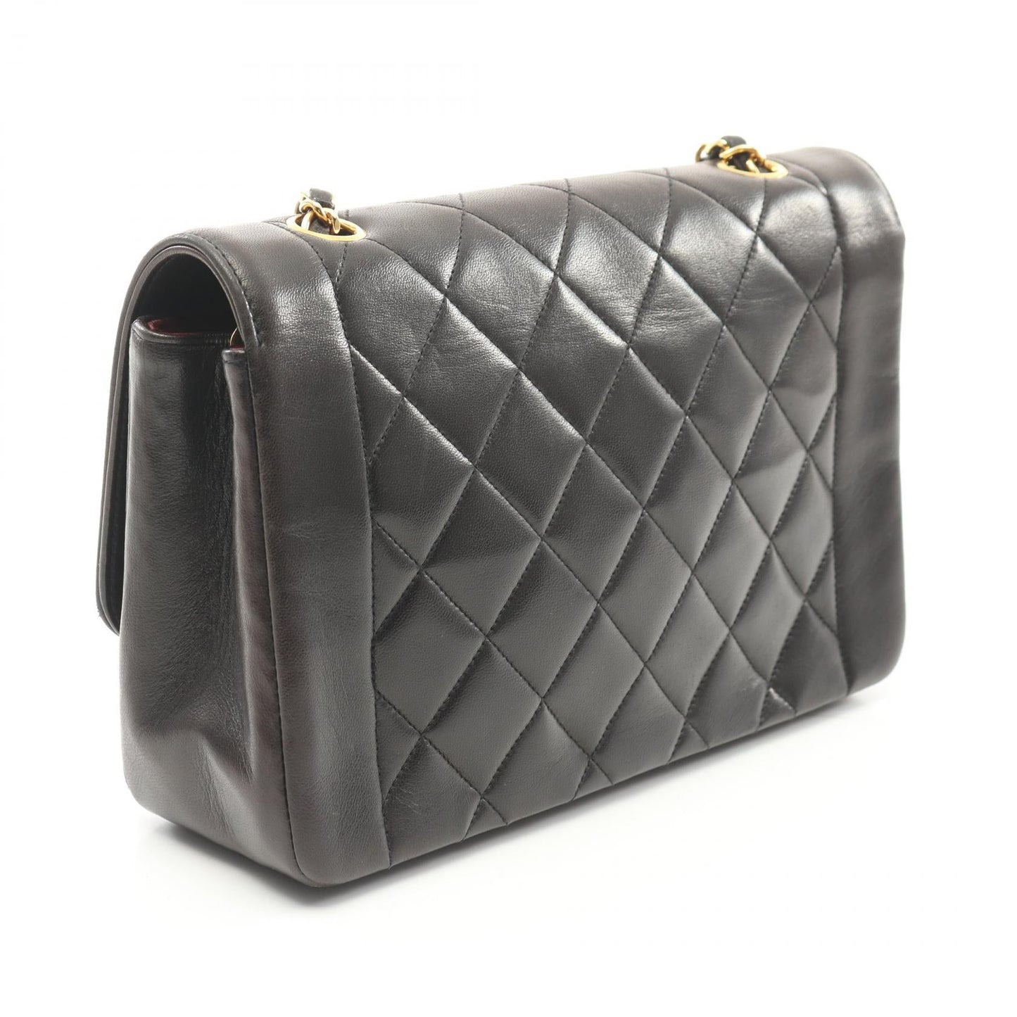 Chanel Lambskin Diana Flap Shoulder Bag A01165