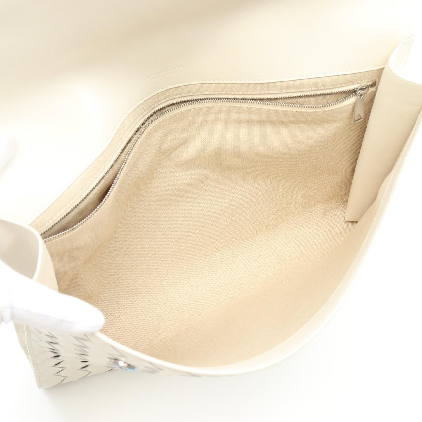 Bottega Veneta Leather Intrecciato Clutch Bag