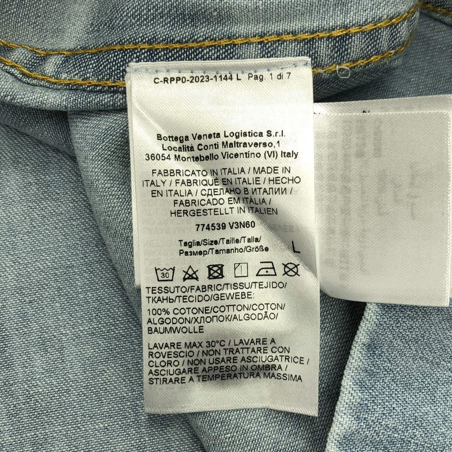 Bottega Veneta Cotton T-Shirt Blue