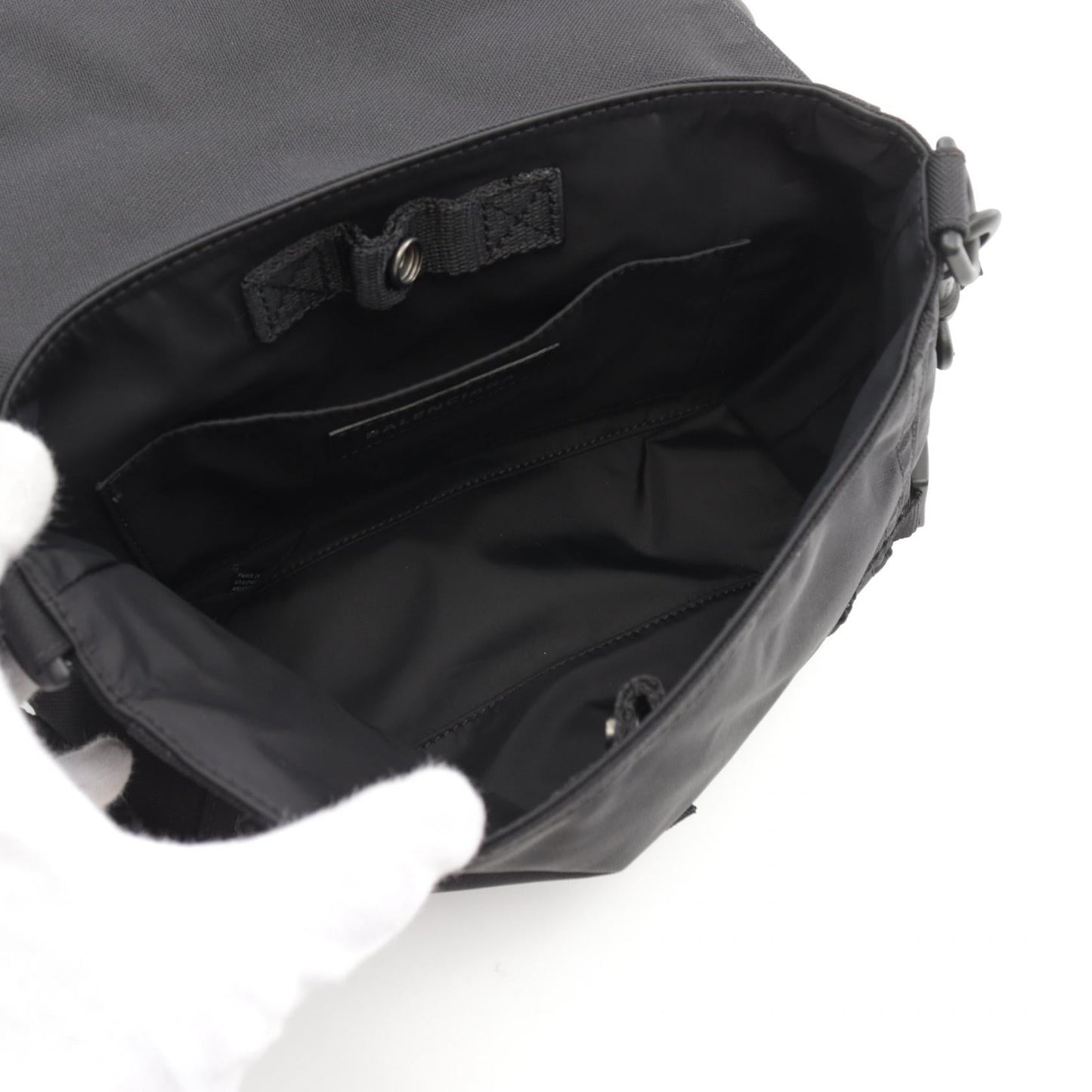 Balenciaga Army Messenger S Nylon Canvas Handbag