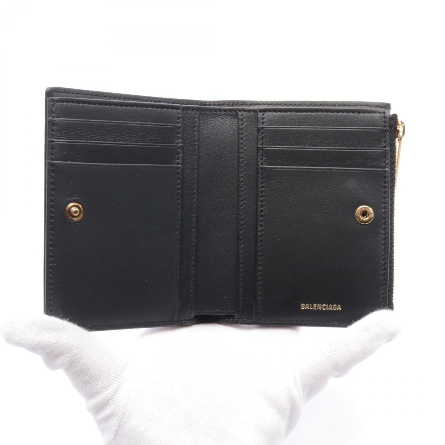 Balenciaga Monaco Bifold Wallet Leather