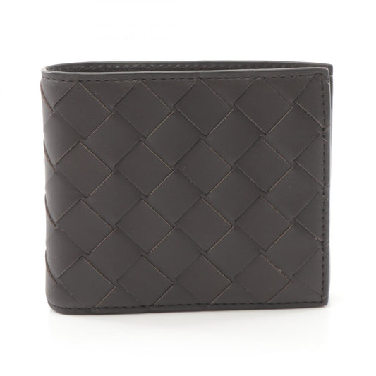 Bottega Veneta Leather Bifold Wallet Black