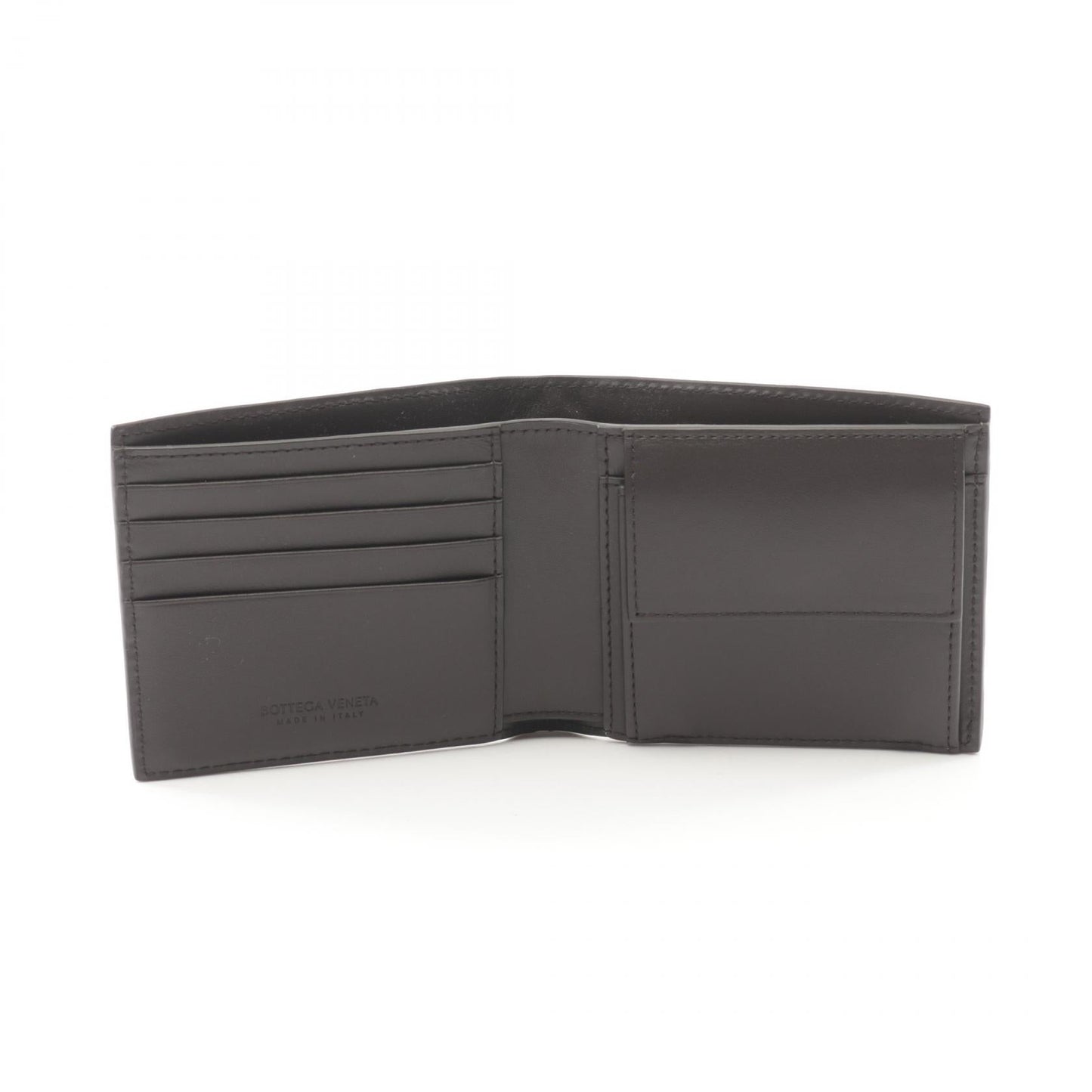 Bottega Veneta Leather Bifold Wallet Black