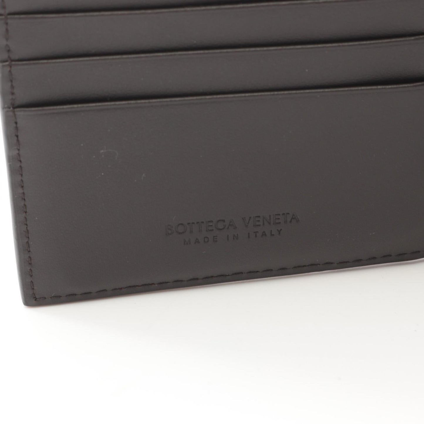 Bottega Veneta Leather Bifold Wallet Black
