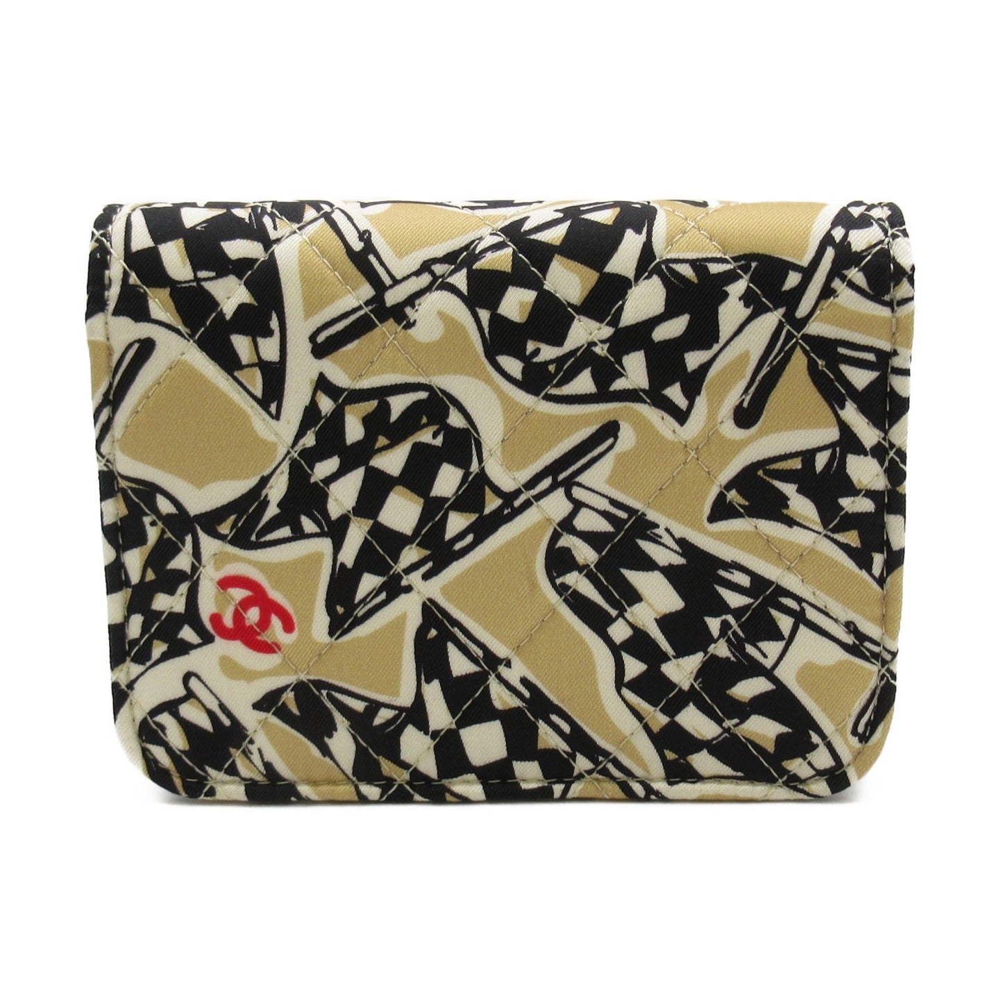 Chanel Quilted Canvas Mini Flap Bag Canvas Shoulder Bag in Great Condition