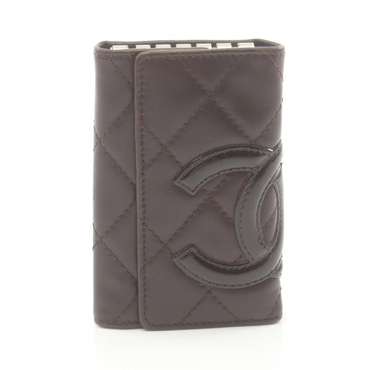 Chanel Cambon Quilted Leather Key Holder Leather Key Holder in New Condition