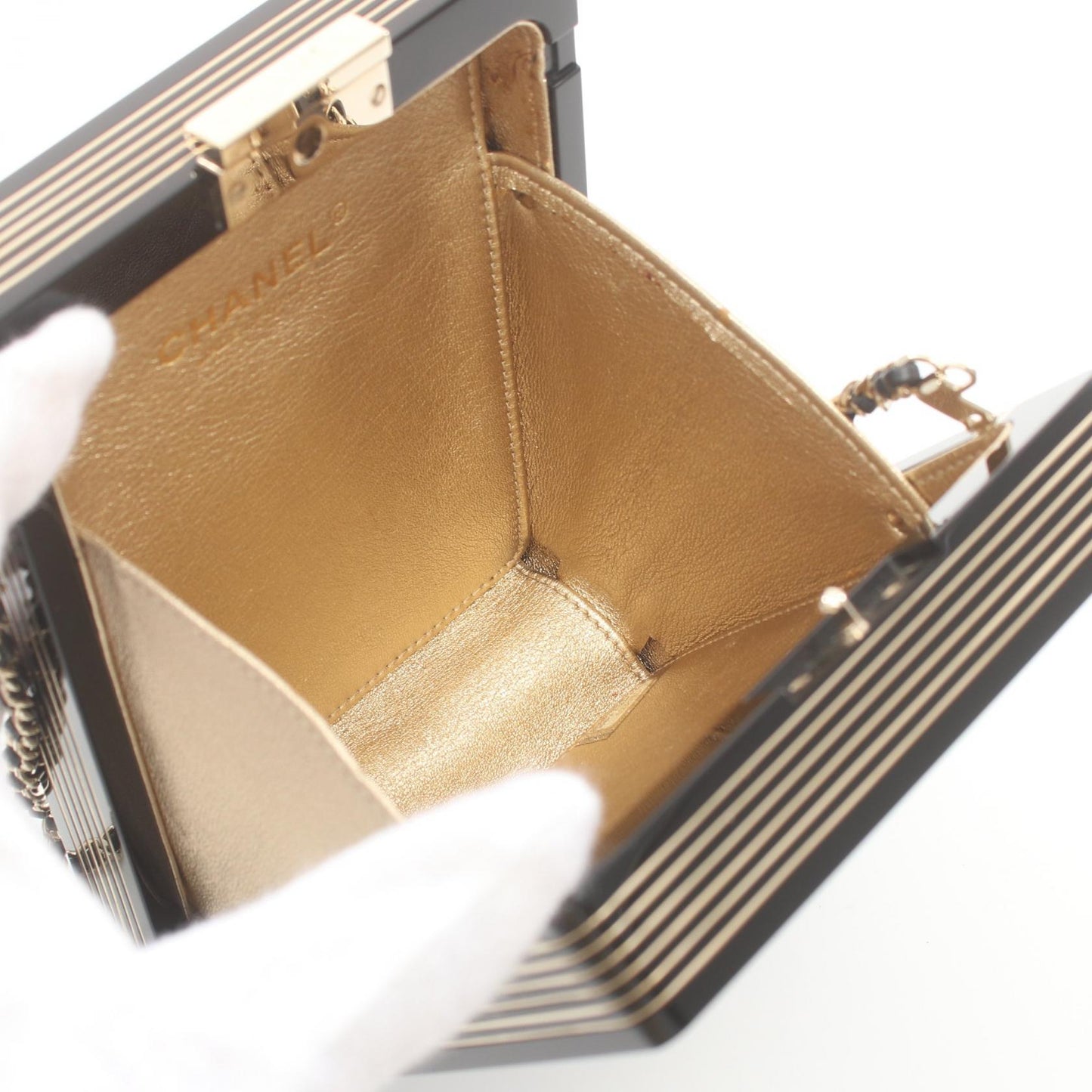 Chanel Casino Card Minaudiere Bag Metal Crossbody Bag