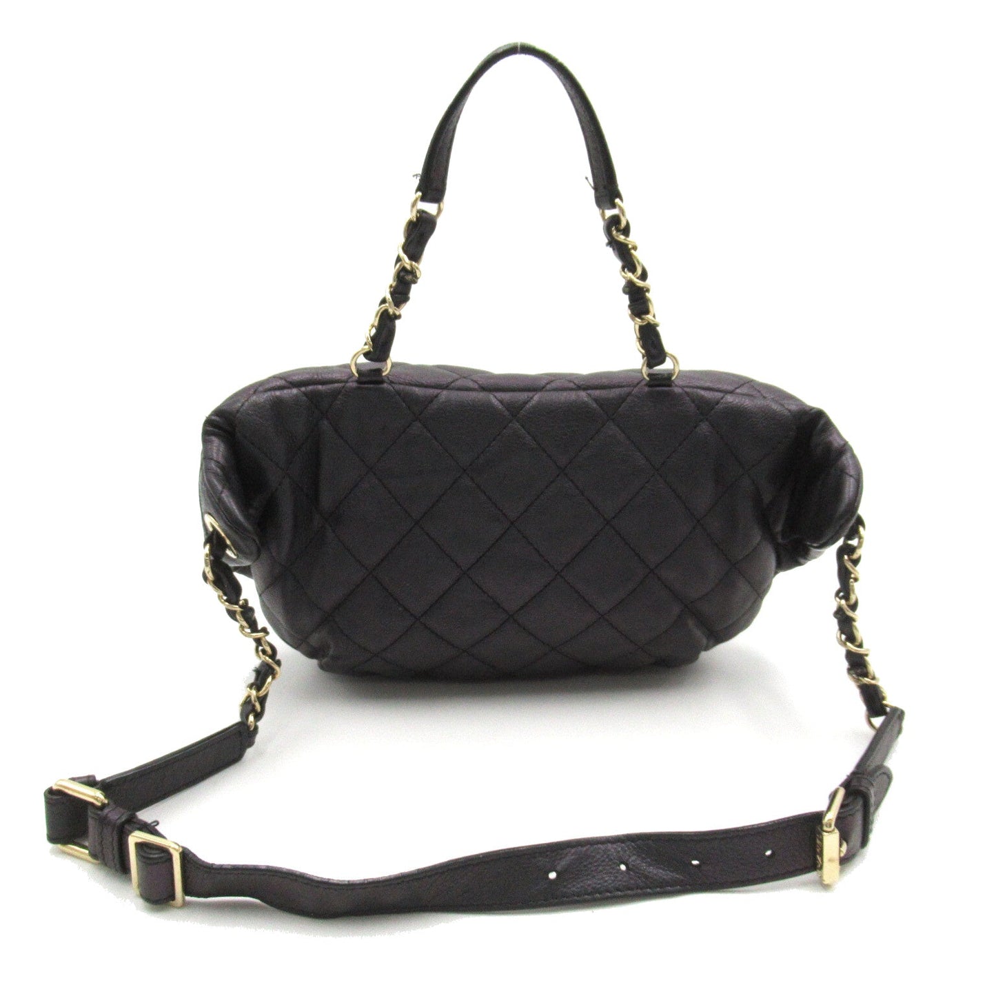 Chanel Quilted Leather Zip Belt Bag Leather Belt Bag AS0556 in New Condition