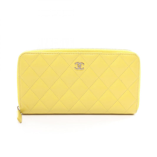 Chanel Caviar Skin Matelasse Long Wallet