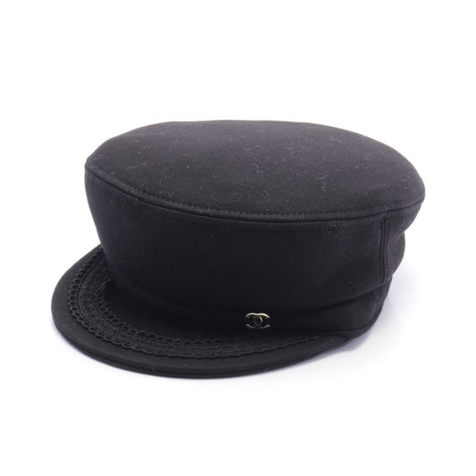 Chanel Coco Beach Cotton Cap Black