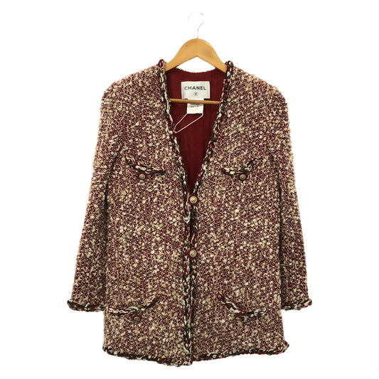Chanel Tweed Wool Jacket Red P49462V36352