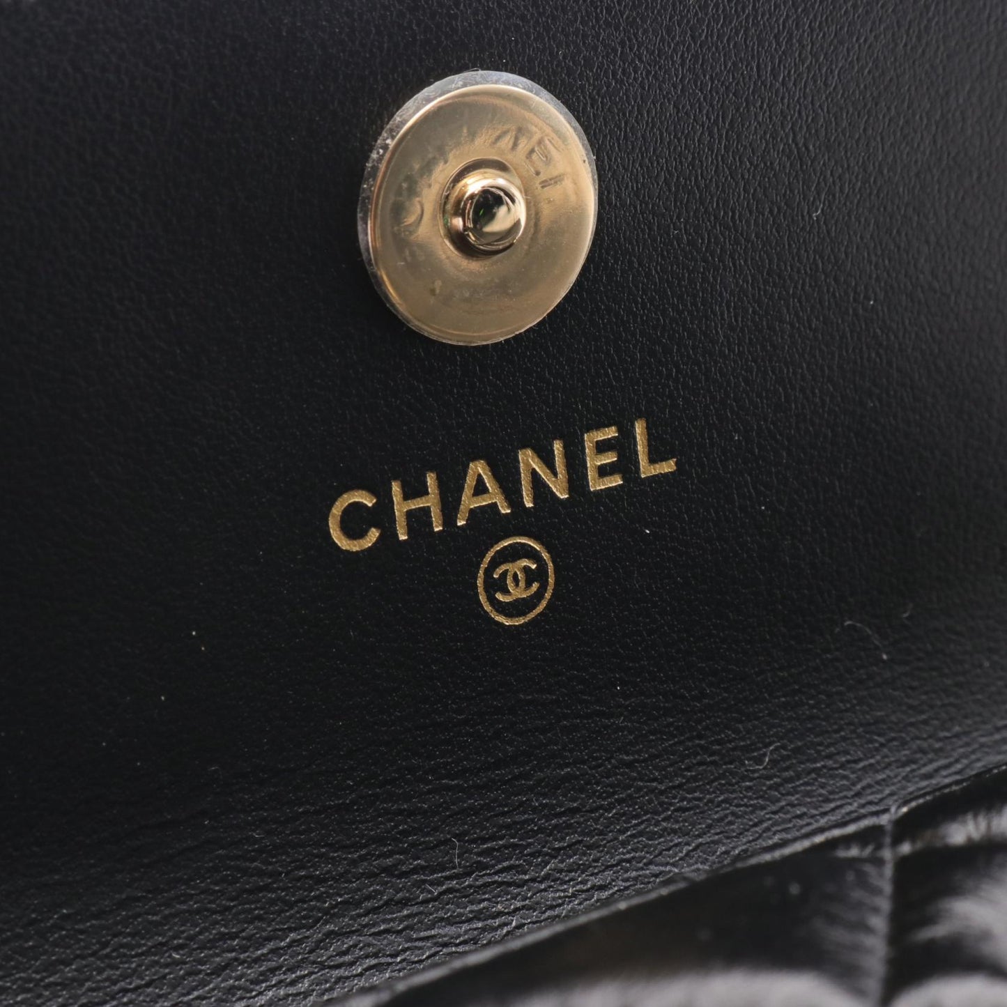 Chanel Matelasse Pearl Chain Shoulder Bag Black
