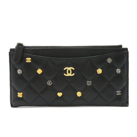 Chanel Matelasse Medium Zip Wallet Leather Long Wallet 26704959 in New Condition