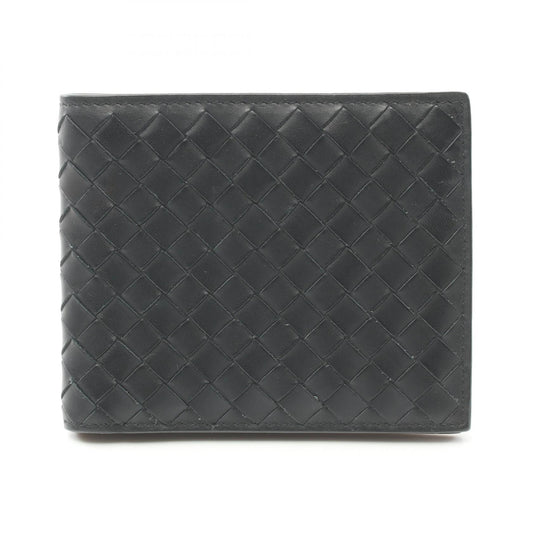 Bottega Veneta Leather Bifold Wallet Black