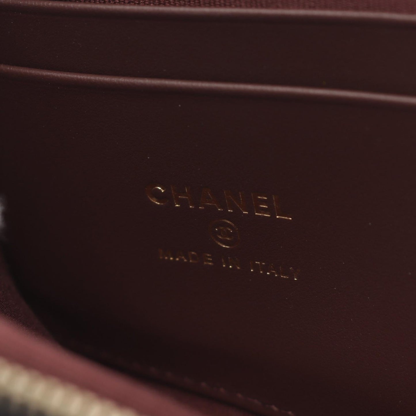 Chanel Caviar Skin Matelasse Round Wallet