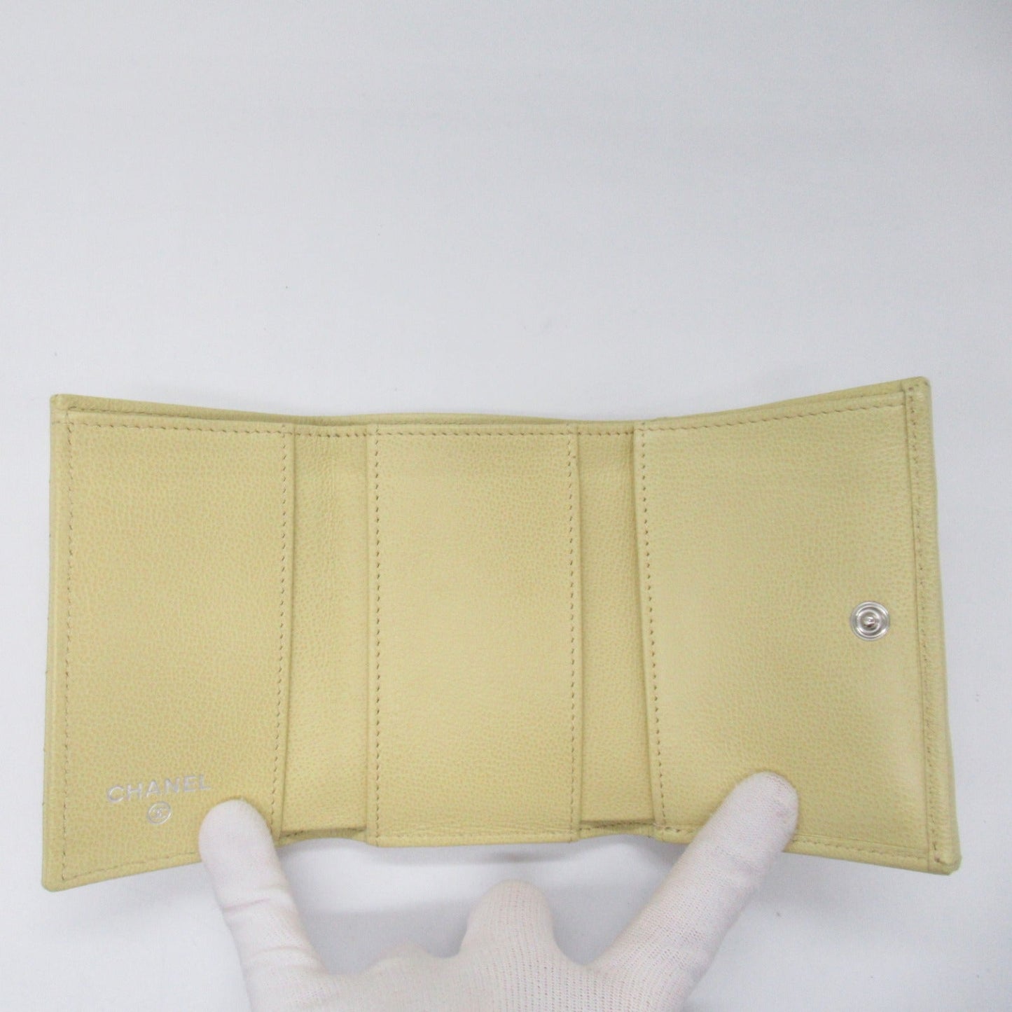 Chanel CC Three-fold Wallet Leather Short Wallet AP1173 in New Condition