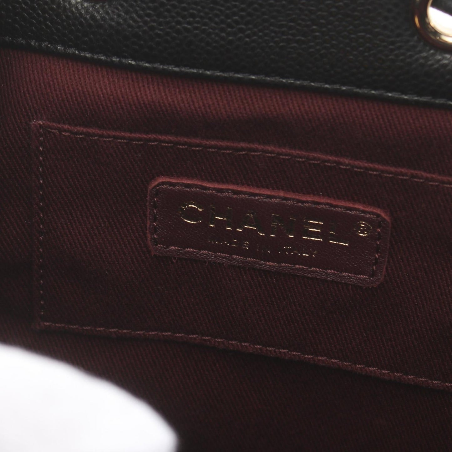 Chanel CC Caviar Drawstring Shoulder Bag Leather Shoulder Bag AS2353